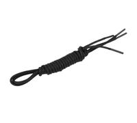 COMPUKAS Lacets Ronds Cirés Noirs 3mm en Coton pour Chaussures Brogues, Longueur 120 Cm, Usage Pratique et Résistant la Moisissure