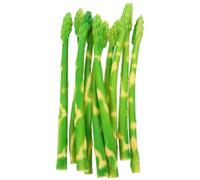 COMPUKAS Lot de 10 Asperges Artificielles Réalistes en PVC Teinture Haute Simulation et Couleur Vive, Décoration pour Boutique Alimentaire ou Fête de Noël