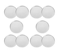 COMPUKAS Lot de 10 Plaques de Pesée en Aluminium 50 Ml pour Laboratoire Plateau de Pesée Léger et Précis de Barquettes et Liquides