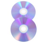COMPUKAS Lot de 2 CD-r Vierges 700 Mo 80 Min Enregistreables pour Audio et Musique, Disques CD-r Compatibles DVD/CD, Supports D'enregistrement Fiables pour Studio et Usage Domestique