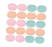COMPUKAS Lot De 24 Éponges Faciales Exfoliantes Pratiques 7 Mm Grand Format Multifonctions Pour Nettoyage Et Démaquillage Visage Usage Domestique Et Voyage Couleur Mixte