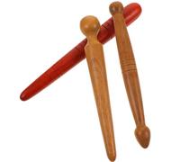 COMPUKAS Lot de 3 Bâtons Réflexologie Plantaire en Bois, Outils de Massage Manuel pour Points d'Acupression, Confort et Détente Pieds Après Marche ou Travail, Usage Personnel et