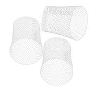 COMPUKAS Lot de 3 Paniers Métalliques Légers et Élégants Design Ajouré, Grande Capacité, Multi-Usage pour Rangement à Domicile ou Protection Extérieure des Plantes