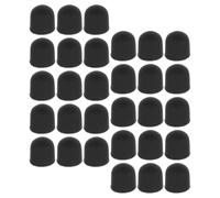 COMPUKAS Lot de 36 Pointes Remplaçables en Silicone Noir pour Stylets Capacitifs, Structure Stable et Protection de L'écran Tactile, pour Usage Quotidien