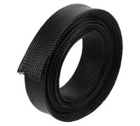 COMPUKAS Manchon de Câble Tressé Noir Protection Souple et Extensible pour Gestion et Organisation de Fils Électriques et Câbles Bureau Maison