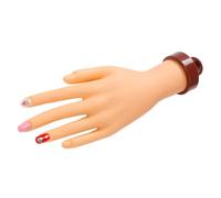 COMPUKAS Mannequin de Fausse Main Outil Réutilisable en Pvc Haute Simulation pour Formation la Manucure pour Débutants et Professionnels Nail Art