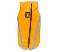 COMPUKAS Manteau Imperméable pour Chien en Polyester Jaune Léger et Pratique, Costume Chic pour Grands Chiens Adapté aux Parcs et Sentiers de Randonnée, Tailles 2XL à 4XL