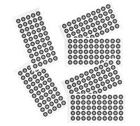 COMPUKAS Marqueurs Réfléchissants pour Numérisation 3D, Film Pet Résistant 0,15 Mm, Points de Repère Autocollants Haute Réflectivité, Lot de 5 Feuilles pour Scanner Optique Précis