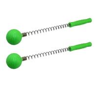 COMPUKAS Marteaux de Massage Portables 2 Pièces en Silicone et Plastique Vert Faciles à Transporter, pour Relâcher Muscles Tendus des Jambes L'abdomen en Voyage Bureau