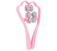 COMPUKAS Masseur de Cou Portable Multi-fonctionnel à Boules Rose Outil de Massage Maison pour Détente Musculaire Appareil de Massage Manuel pour Nuque et Épaules