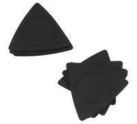 COMPUKAS Médiators de Guitare Accessoires Essentiels Noirs Antidérapants 20 Pièces Folk en ABS Forme Triangulaire pour Confortable et Compétition Professionnelle