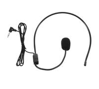 COMPUKAS Micro-Casque Amplificateur Filaire Noir Microphone Rotatif 35 MM pour Enseignants et Guides Touristiques Microphone Intégré à la Tête pour Prise de Parole Claire en Classe et
