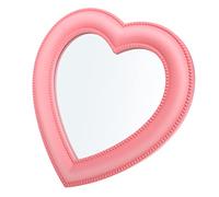 COMPUKAS Miroir Cosmétique Forme Cœur pour Maquillage Miroir de Table et Mural Décoratif Créatif pour Chambre et Salle de Bain