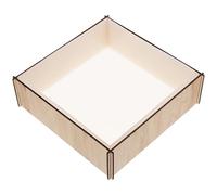 COMPUKAS Moule Carré en Silicone Blanc pour Bricolage, Réutilisable