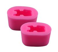 COMPUKAS Moule en Silicone Lapin 2pcs pour Savonnette et Chocolat, Résistant, Antiadhésif, pour Pâtisserie Professionnelle et Glaçons