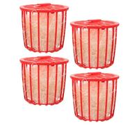 COMPUKAS Nid de Reproduction pour Perroquets 4pcs en Plastique et Jute, Lavable et Facile à Sécher, pour Oiseaux en Animalerie ou Zoo