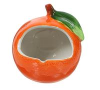 COMPUKAS Nid en Céramique pour Hamster Lit Rafraîchissant Niche Orange pour Animaux Petits Espaces Usage Intérieur Voyage