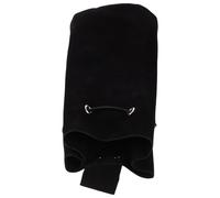 COMPUKAS Paquet Banane Médiéval en Suédine Noire Cordon de Serrage, Pochette Cosplay Vintage Unisexe, Paquet Seau Pratique pour Accessoires Déguisements et Jeux de Rôle, 1 Pièce