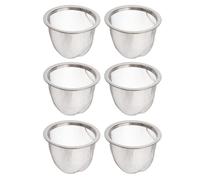 COMPUKAS Passoire à Thé Filtre à Mailles Fin en Acier Inoxydable 6 Pièces Accessoire Solide pour Infusion, pour Amis Amateurs de Thé