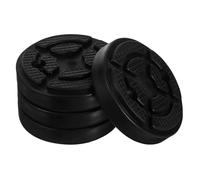 COMPUKAS Patins en Caoutchouc Noir Amortissement et Soulagement de Pression Lot de 4 Coussin de Levage 7cm Entraxe pour Pont Élévateur Voiture Deux Colonnes