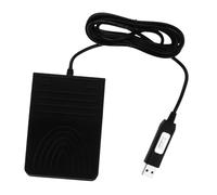 COMPUKAS Pédale USB Simple Programmable pour Simulateur à Commande par Pied, Interrupteur Clavier Multimédia Personnalisable, Compatible PC et Ordinateur Portable, Contrôle à Pied pour Jeu