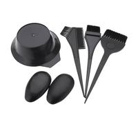 COMPUKAS Peigne à Teinture et Pinceau Professionnel pour Coloration Cheveux, Ensemble 5 Pièces Bol et Cache-oreilles, Kit Coiffure Salon et Maison, Outil Pratique pour Mèches et Balayage