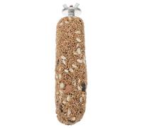 COMPUKAS Perchoir pour Oiseaux en Métal Jaune 12,9x3,2x3 Cm pour Cage à Oiseaux, Améliore L'état des Griffes Meulage du Bec, Accessoire Indispensable pour Perroquets