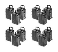 COMPUKAS Petite Boîte à Bonbons Transparente en Plastique Design Créatif 12pcs Boîte de Rangement Multifonctionnelle pour Colliers, pour Fêtes et Célébrations