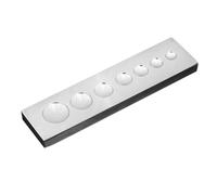 COMPUKAS Pince à Rivets en Acier Inoxydable Argenté 7mm pour Pose de Rivets et Œillets, Outil Manuel Robuste Adapté Cuir et Travaux de Fixation