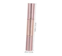 COMPUKAS Pinceau De Maquillage Double Embout Taille Petite Rétractable Pour Poudre Et Correcteur Femmes Utilisation Voyage Couleur Rose Gold