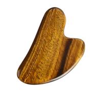 COMPUKAS Planche de Gua Sha en Œil de Tigre pour Massage Facial, Outil de Massage pour Relaxation et Soins du Visage