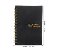 COMPUKAS Planificateur de Budget Carnet de Compte Portable Noir en Papier pour Développer de Habitudes Financières pour Bureau et Entreprise