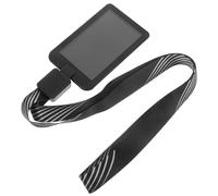 COMPUKAS Porte-badge Transparent avec Pochette Anti-rayures, Cordon Tour de Cou Rétractable à Clip Facile, Titulaire de Carte D’identité pour Travail Bureau, Badge Sécurité, Lot 1 Pièce