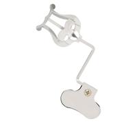 COMPUKAS Porte-partitions en Fer Argenté Pince Robuste et Surface Lisse, Support Pratique pour Partitions Musicales, pour Orchestre et Chorale