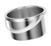 COMPUKAS Pot à Fondre la Cire Silicone et Métal 500 Ml, Récipient Intérieur pour Chauffe-Cire, Accessoire pour Épilation à Domicile Surface Lisse