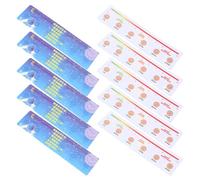 COMPUKAS rating ruler visual scale, 10-piece plastic self-assessment tool, 16 x 4 cm, easy-read scale, for clinics and doctor offices
