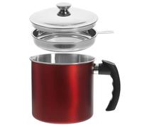 COMPUKAS Récipient à Huile Filtrante en Acier Inoxydable 1,3l avec Passoire Cuisine Professionnelle et Domestique, Bidon à Graisse Multi-usage