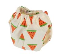 COMPUKAS Reusable Small Pet Diapers Washable Leakproof Sugar Glider Diaper with Elastic Waistband for Rabbits and Small Rodents Watermelon Pattern