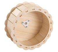 COMPUKAS Roue Exercice Silencieuse Bois pour Hamster et Petits Animaux Roue de Course sans Support pour Exercice Petits Compagnons