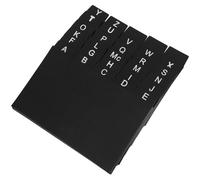 COMPUKAS Séparateurs de Cartes Indexation en Pp Noir 30 Pièces pour Organiser Documents et Fiches à Domicile ou Bureau, Résistants et Pratiques