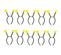 COMPUKAS Serrage-têtes Abeille 10 Pièces Bandeau Antennes Garçon Et Filles Taille Unique Costume D’abeille Fête Halloween Accessoires Légers Rigides