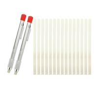 COMPUKAS Set de 2 Porte-crayons en Stéatite avec 15 Recharges, Stylos pour Marquage Amovible sur Acier et Aluminium, Design Stylé, Portabilité Facile pour Soudage et Menuiserie