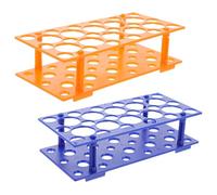 COMPUKAS Supports Détachables en Plastique Design Facile à Assembler Lot de 2 Pièces Couleur Aléatoire pour Tubes à Essai 18x15ml et 10x50ml pour Laboratoire