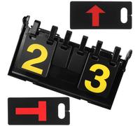 COMPUKAS Tableau de Score de Basketball Compteur Manuel à Volets Basketball et Tableau D'affichage Portable en PVC Noir Portable Clair, Intuitif pour Activités Sportives