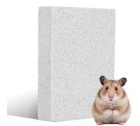 COMPUKAS Tapis de Ponçage en Pierre Volcanique pour Griffes et Pattes, Accessoire Sécurisé pour Cage, Protection des Meubles et Pédicure pour Petits Animaux comme Hamster et Cochon d'Inde