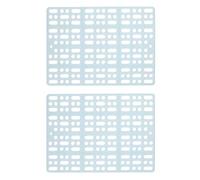 COMPUKAS Tapis en Plastique pour Animaux de Compagnie, Coussin Carré Antidérapant avec 4 Attaches Fixes, Confortable et Hygiénique pour Lapin et Cochon d'Inde en Intérieur