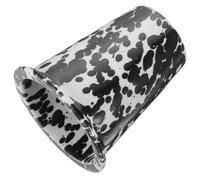 COMPUKAS Tasse en Céramique Noire 300ml Anse Ergonomique, Mug Multi-usage Maison Café, Design Artistique Éclaboussure D'encre