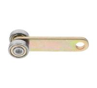 COMPUKAS Trolley à Double Roulement Haute Précision pour Système de Rail Coulissant Roue Silencieuse Acier pour Porte de Grange Chariot pour Rail Vis Support Robuste Jusqu