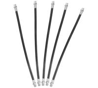 COMPUKAS Tuyau de Graissage Flexible 5 Pièces, Rallonge Manuelle Haute Pression en Plastique et Métal, Compatible Graisse Synthétique et Marine, Outil Mécanique Automobile