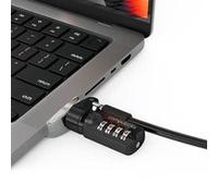 MacLocks Adaptateur Ledge Lock pour MacBook Pro 14" M1/M2/M3 – câble à combinaison
